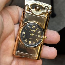 Vintage Gold Butane Lighter – Windproof Flam
