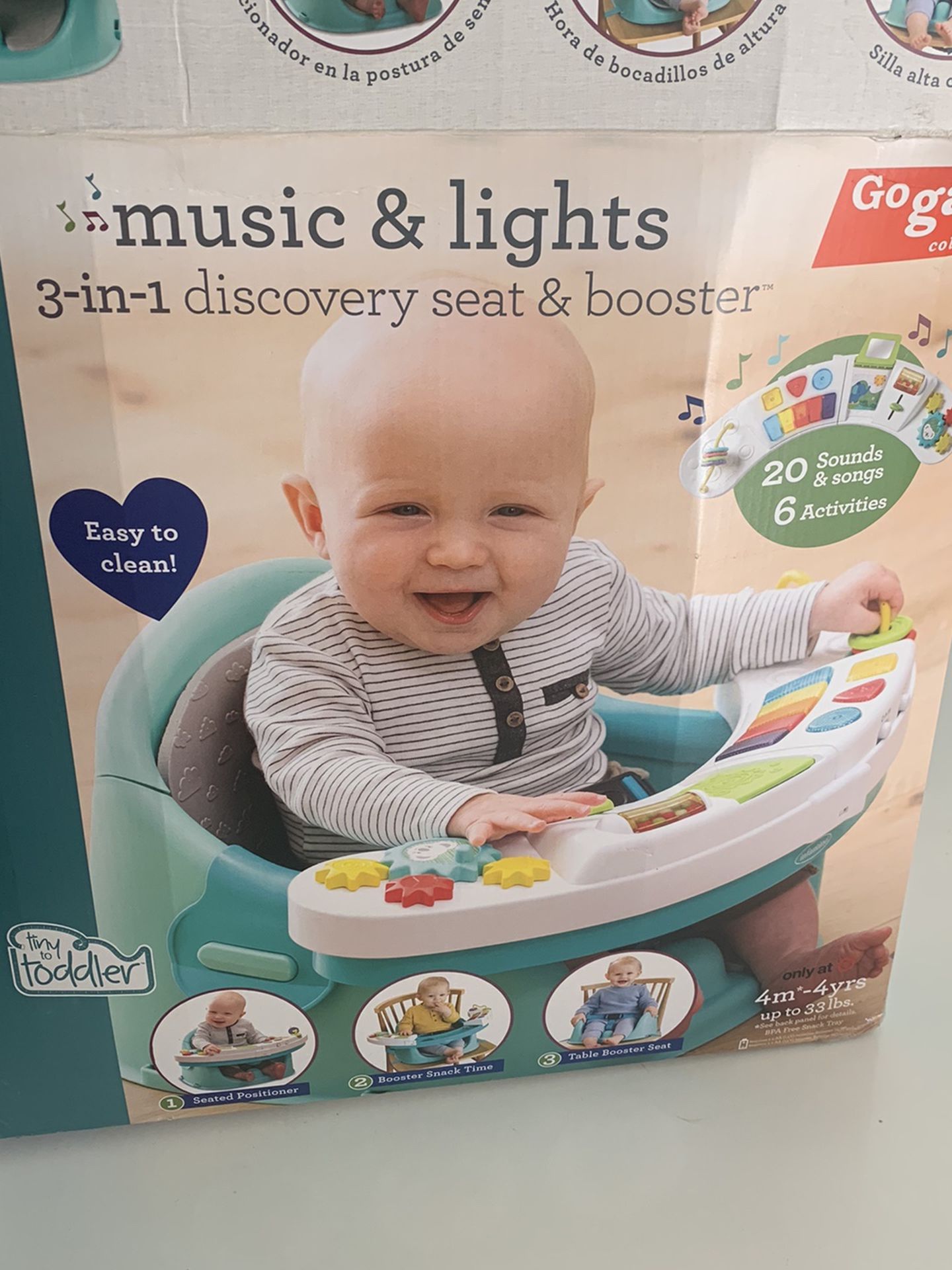 Infantino Go Gaga! Music & Lights 3-in-1 Discovery Seat & Booster