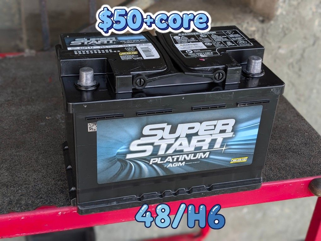 AGM Car Battery Group Size 48/H6