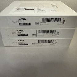 IKEA LACK Floating Wall Shelves - Set of 3 - NEW Sealed - White