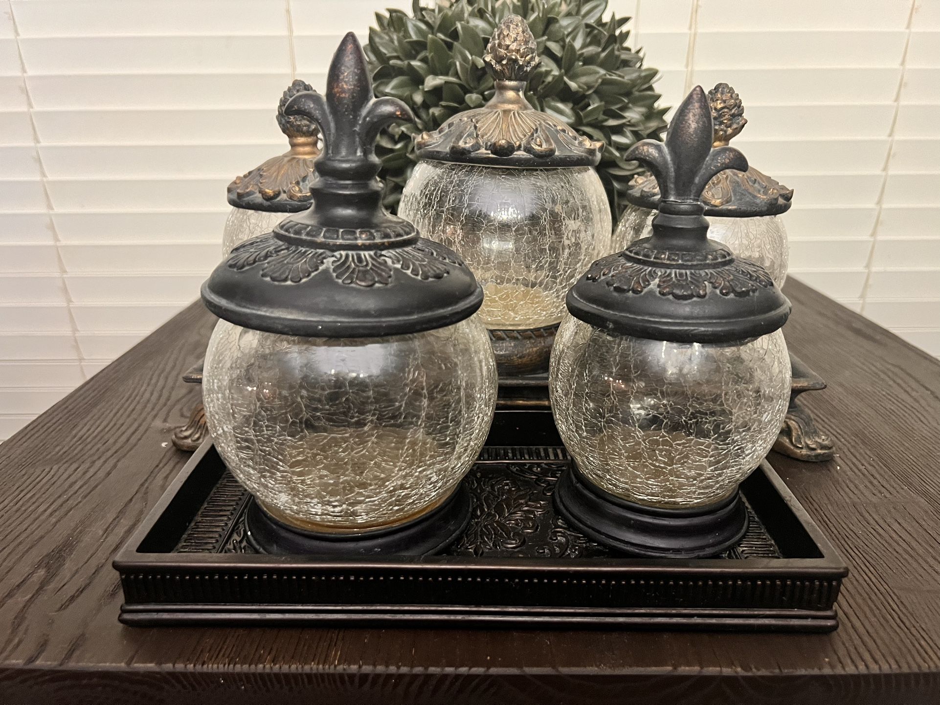 Jars Set Dark Brown
