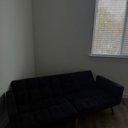 Black Tufted Futon