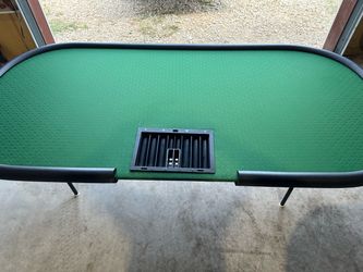 Poker Table with Chip Tray with Folding Legs