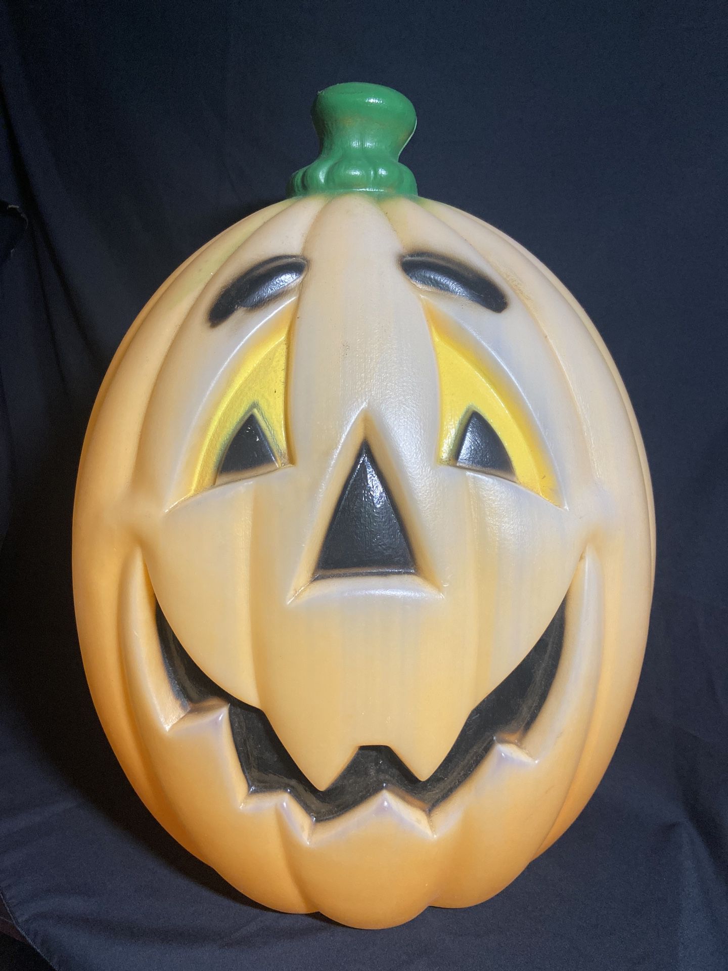 Vintage Halloween 24" Blow Mold Jack-O-Lantern Pumpkin Yard Decoration