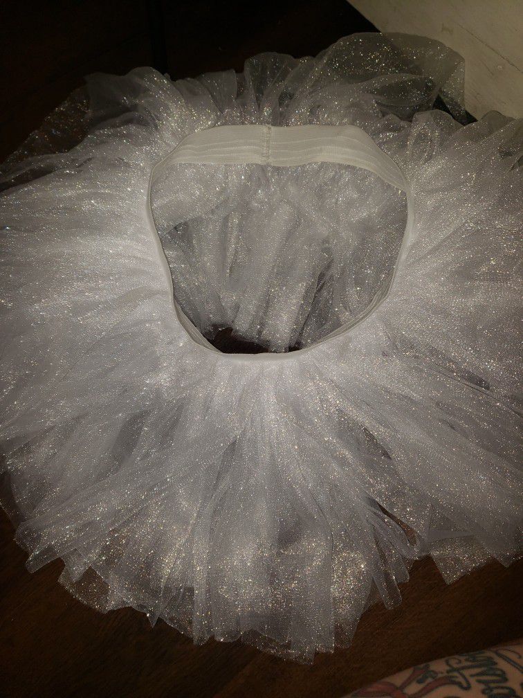 White S/m Tutu Skirt Halloween