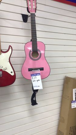 Pink kids guitar