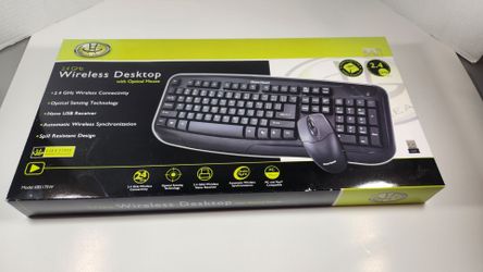 GEAR HEAD 2.4 GHZ WIRELESS DESKTOP WITH OPTICAL MOUSE KB5175W