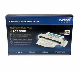 Brother DSmobile 920DW Wireless Mobile Color Page Scanner - White - DS-920DW