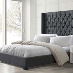 Queen bed frame (mattress not included)