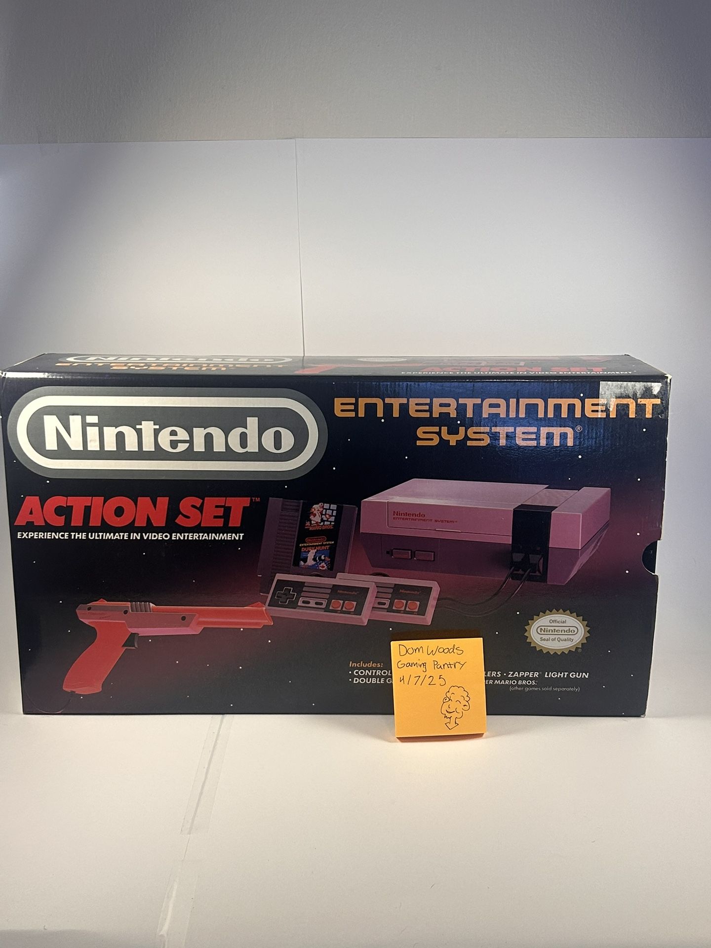 Complete inbox near meant Nintendo entertainment system with light gun