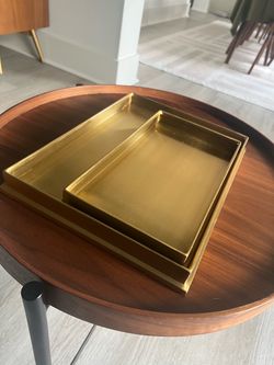 Restoration Hardware Brass Nesting Trays