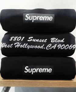 Supreme Box Logo West Hollywood Los Angeles Grand Opening Hoodie Black Size Medium