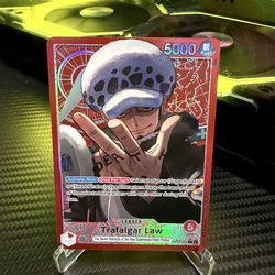 One Piece Trafalgar Law - OP14-001 (Alternate Art) - The Azure Sea's Seven (OP14)