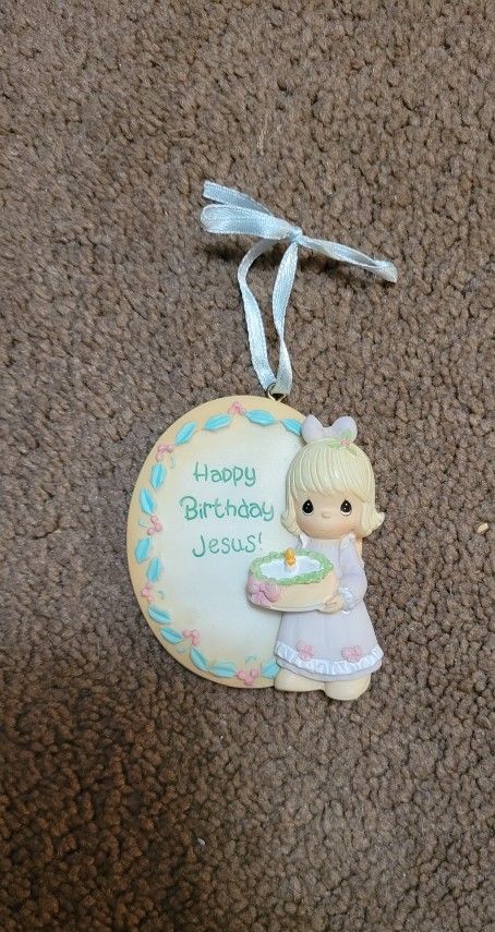 Precious Moments Happy Birthday Jesus Ornament 