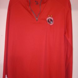 Mens Activewear Soccer Training Shirt Size Large Red Colorway