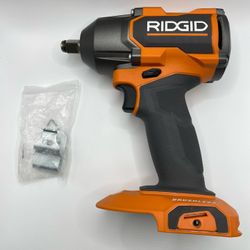 Ridged 18V Brushless Cordless Mid-Torque Impact Wrench With Friction Ring RB6012