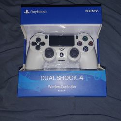 Ps4 Wireless Controller, White, Brand New