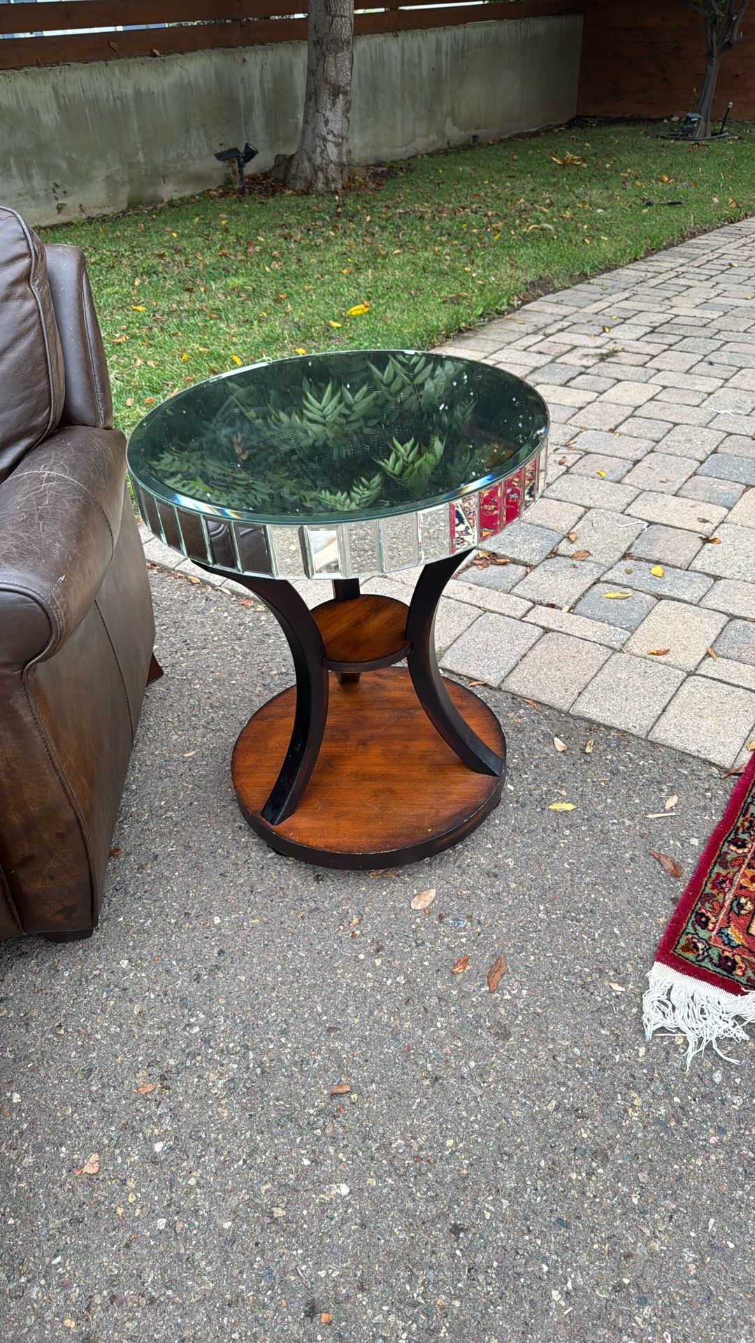 Mirrored Side Table