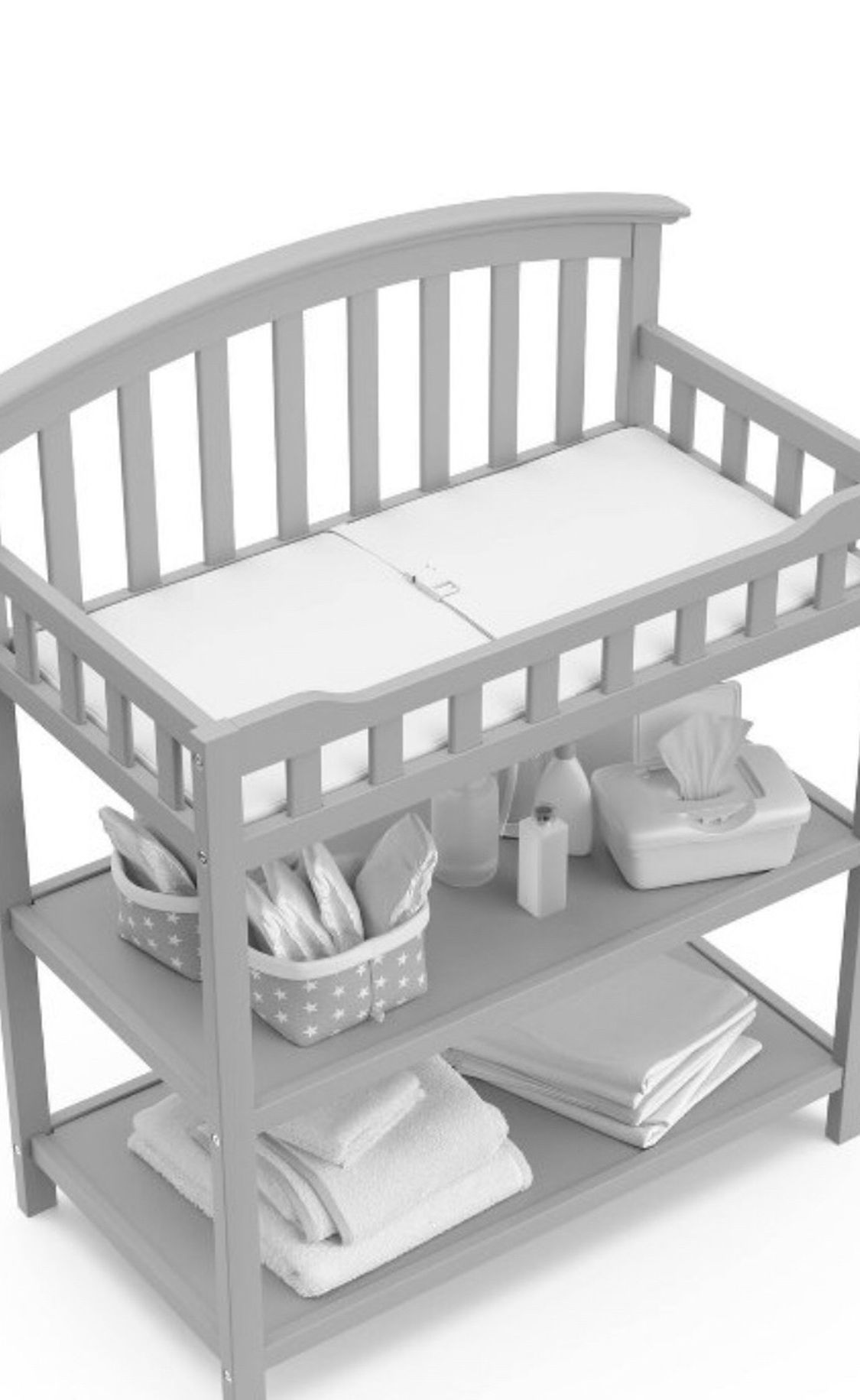 Graco Grey Changing Table W/ Pad