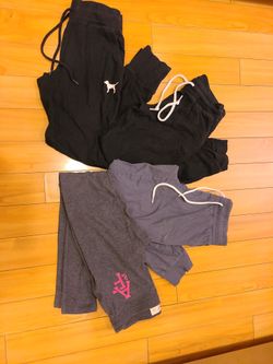 EUC 3  Pairs  of  XS PINK Sweatpants and 1 ABERCROMBIE