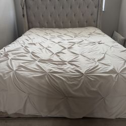 Bed with mattress