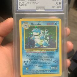 Pokemon Base Set 2 Blastoise AGS 8.5