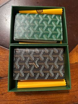 Men’s black or green wallet card holder $90 each