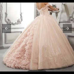 Quinceañera Dress Blush gold 