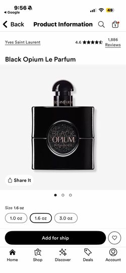 YSL Black Opium Perfume