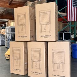 Brand new❤，Air Cooler, 3500 CFM Swamp Cooler with 11 Gallon Remote, Portable Water Cooling Fan with Scroll Casters, 3 Speed Cooling Fan, 4 Ice Packs f