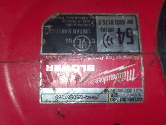 Milwaukee blower