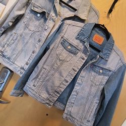2 Denim Jackets Size Medium 