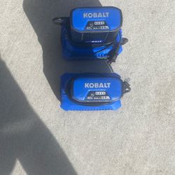 2 Kobalt 40v Batteries 