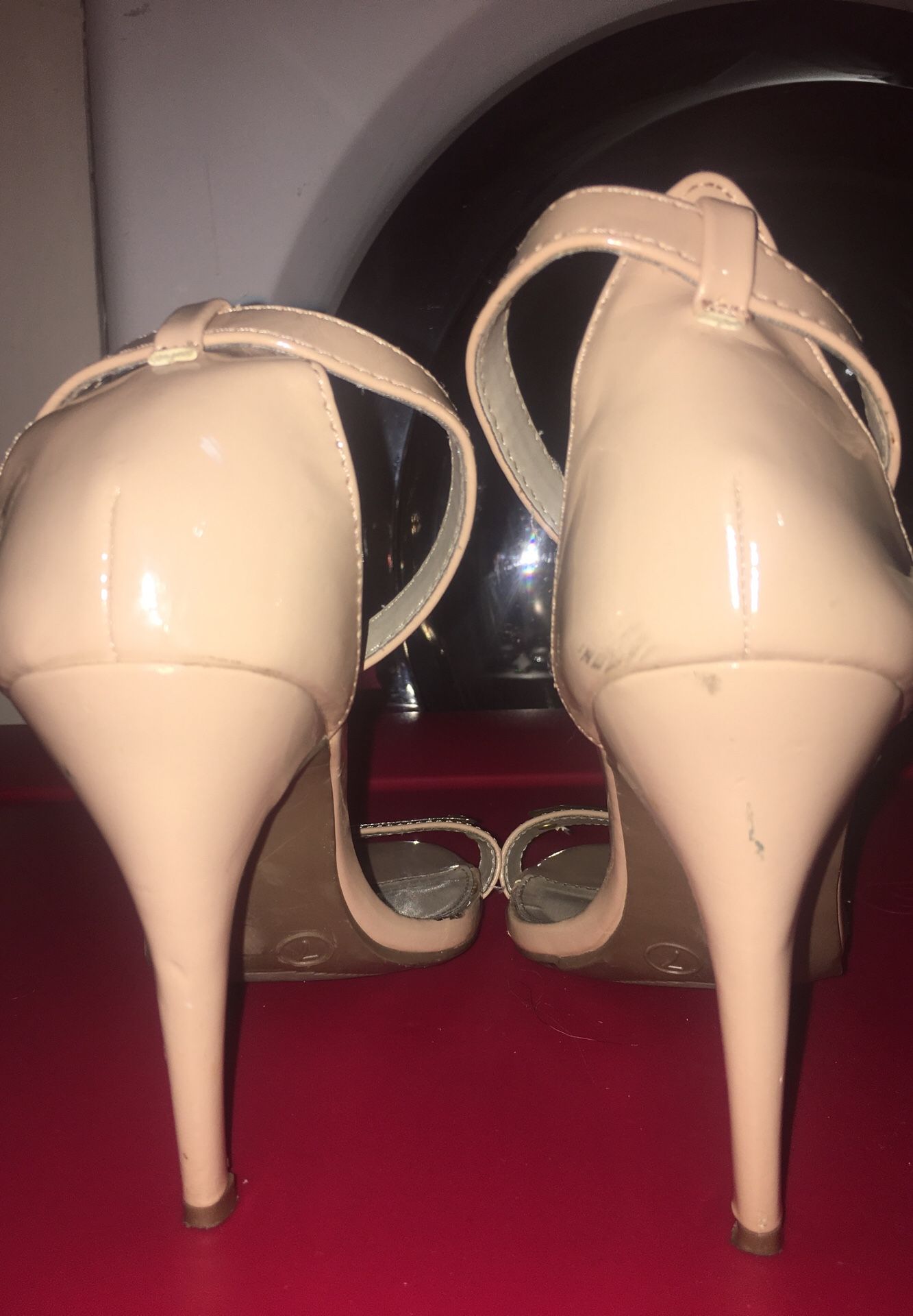 Beige heels