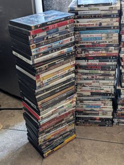 Bulk DVDs and VHS tapes $100