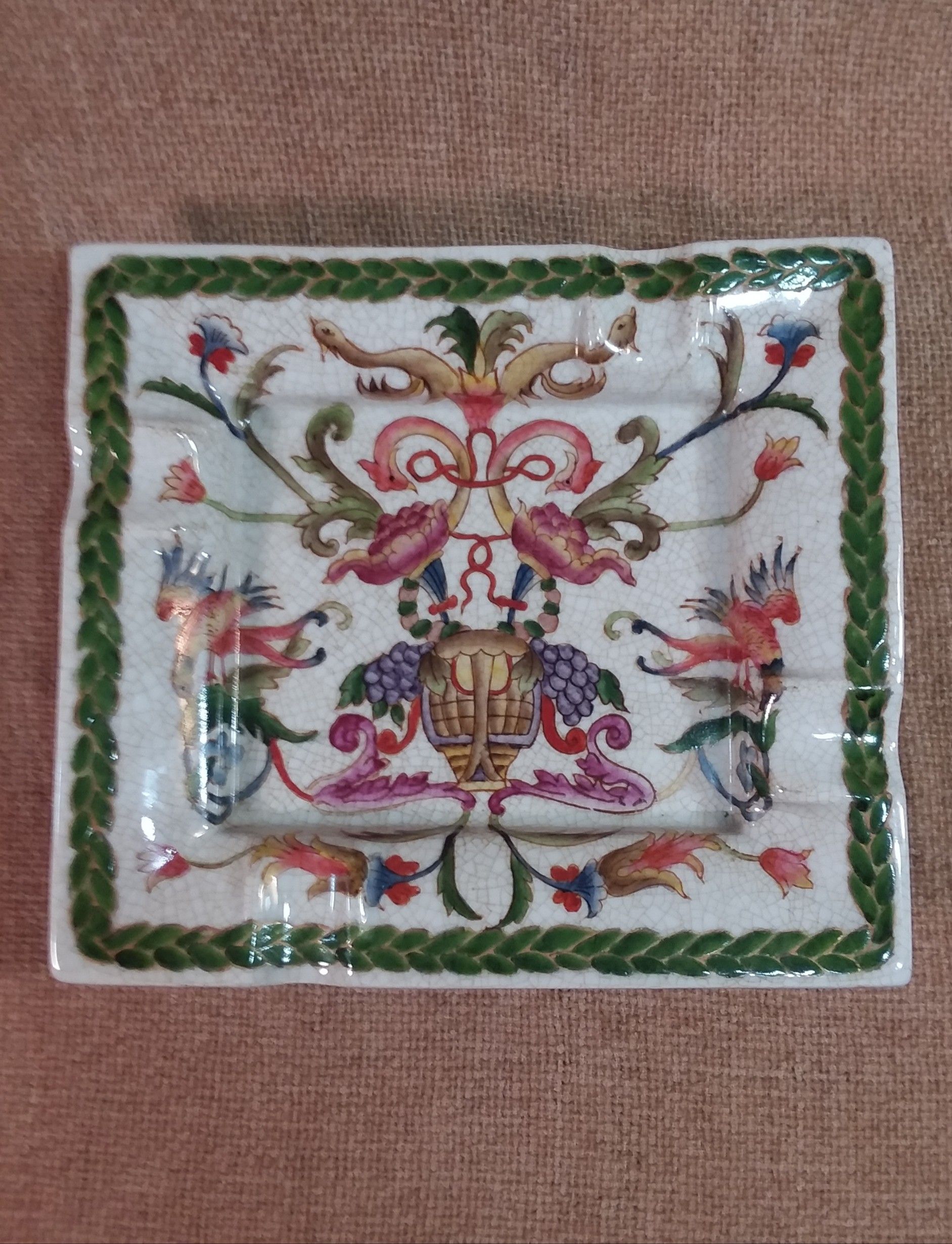 Vintage Oriental Porcelain Ashtray