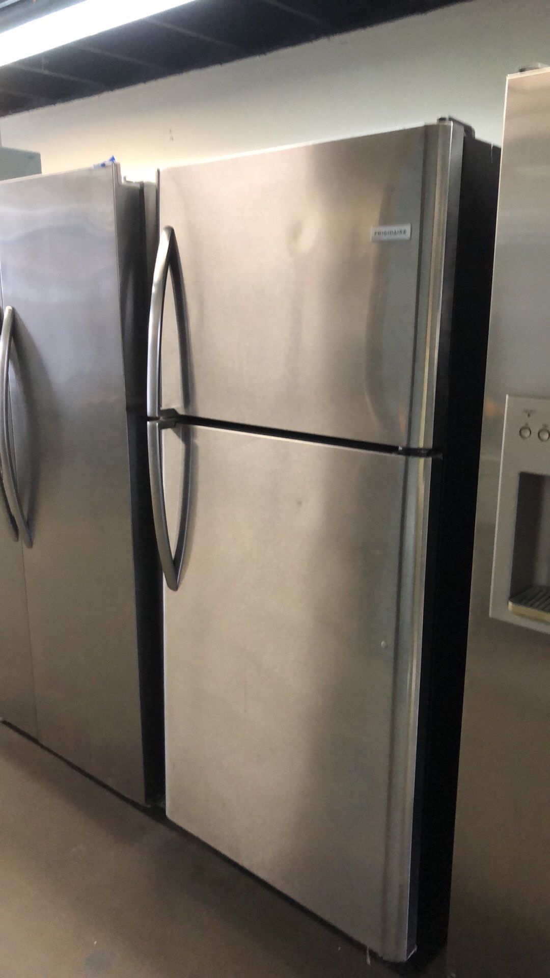 Frigidaire Stainless Steel Apartment Size Top Freezer Refrigerator 