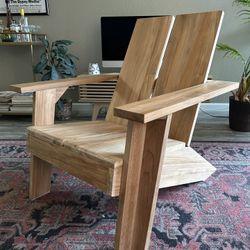 Vaughn Teak Outdoor Adirondack Chair 