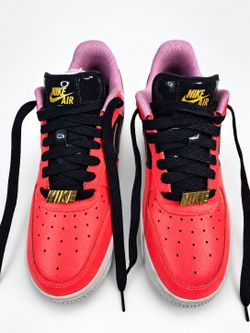 Nike Air Force 1 '07 Cuban Link Women's Size 8 – Hyper Crimson / Pink / Obsidian
