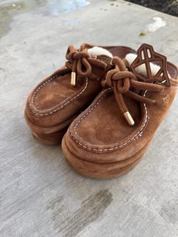 BLIZZARD TAN SUEDE/SHEARLING naked wolfe woman shoes