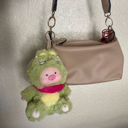 Plush Dinosaur Pig Keychain Bag Charm