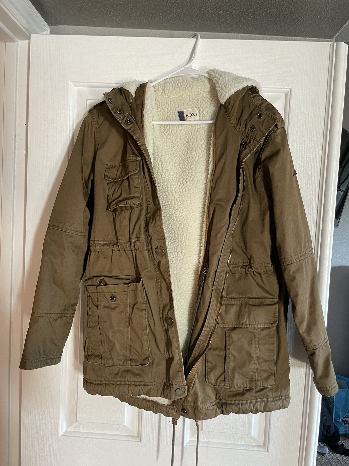 women's heavy weight sherpa roxy jacket