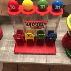 M&M's World Four Tube Candy Dispenser Storage Collectible