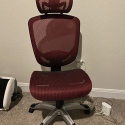 Office Chair Staples Hyken Red