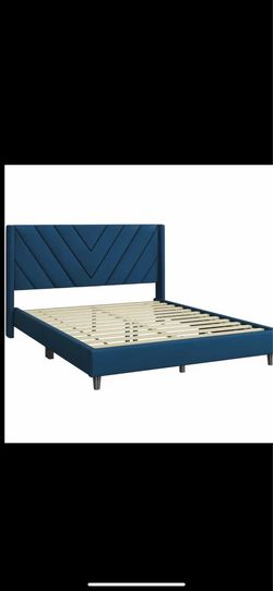Blue Queen Bed Frame