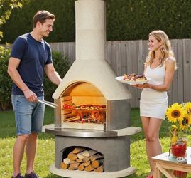 brand new concrete chimney