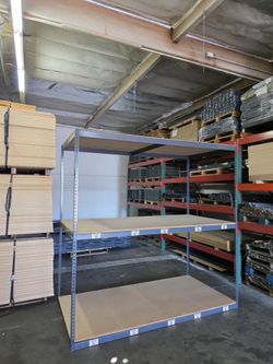Industrial Storage Rack Warehouse Shelving 96 in W x 48 in D Shelves Similar To Uline And Grainger Delivery Available