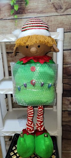 Kringle Express Pop Up Illuminated Elf - New/Open Box - Christmas Decor