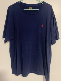 Polo Ralph Lauren Men’s XL Navy T-Shirt Classic Fit Red Pony Logo Cotton Top