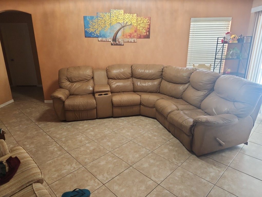 Used Leather Sofa for Living Room
